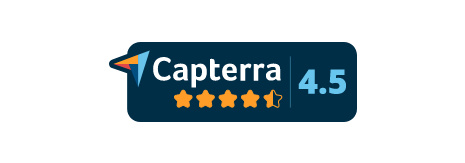 Icon for Capterra rating 4.5 stars