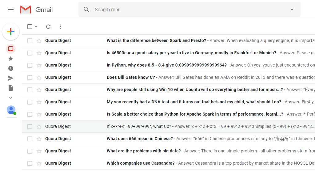 Google Mail integration ready Data of google mail ready for integration with SharePoint